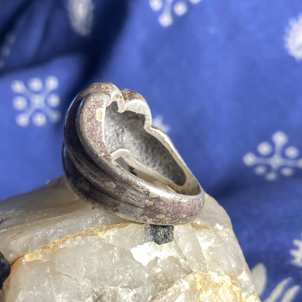 Sterling Silver Heavy Twisted Statement Ring - image 3